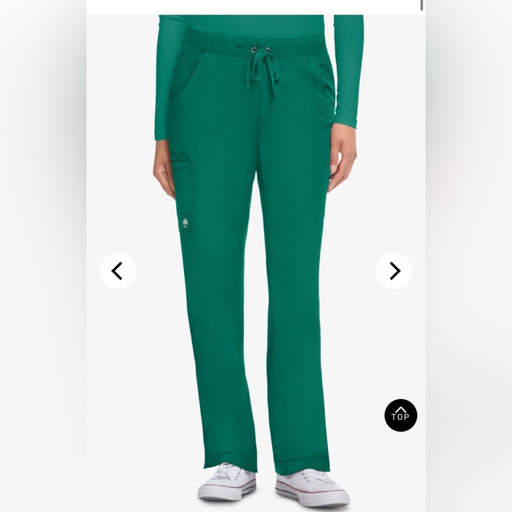 Healing Hands green Straight Leg Pants